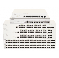 Switch D-LINK Nuclias 52xGE-ports PoE+ Smart Managed incl 4x1G Combo 370Ww 1Yr Lic