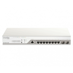 Switch D-LINK Nuclias Cloud Smart+ L2 with 1year Free License 8 Gigabit PoE PoE+ 2 SFP ports PoE budget 130