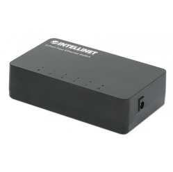 Switch INTELLINET 5-Port Fast Ethernet Desktop Size Plastic IEEE 802.3az Energy Efficient Ethernet Black