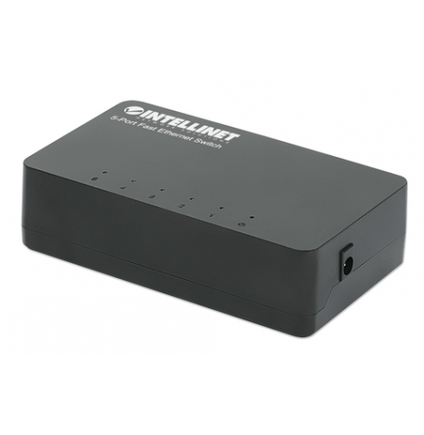 Switch INTELLINET 5-Port Fast Ethernet Desktop Size Plastic IEEE 802.3az Energy Efficient Ethernet Black