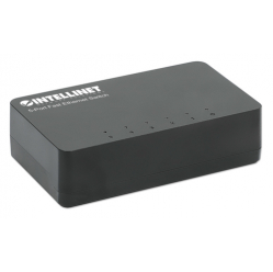 Switch INTELLINET 5-Port Fast Ethernet Desktop Size Plastic IEEE 802.3az Energy Efficient Ethernet Black