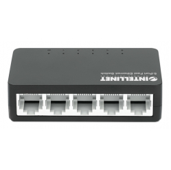 Switch INTELLINET 5-Port Fast Ethernet Desktop Size Plastic IEEE 802.3az Energy Efficient Ethernet Black