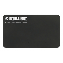 Switch INTELLINET 5-Port Fast Ethernet Desktop Size Plastic IEEE 802.3az Energy Efficient Ethernet Black
