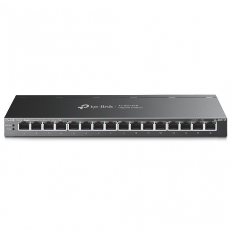 Switch TP-LINK 16Port Gigabit Desktop with 16Port PoE+ 16x Gigabit PoE+ Ports 802.3at af 120W PoE Power Desktop Steel Case