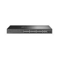 Switch TP-LINK Omada 24-Port 10 100 Mbps + 4-Port Gigabit Smart with 24-Port PoE+