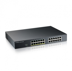 Switch ZYXEL GS1915-24EP 24-port GbE of it 12 Ports PoE+ 130 Watt 802.3at Smart NebulaFlex rackmount smart fan