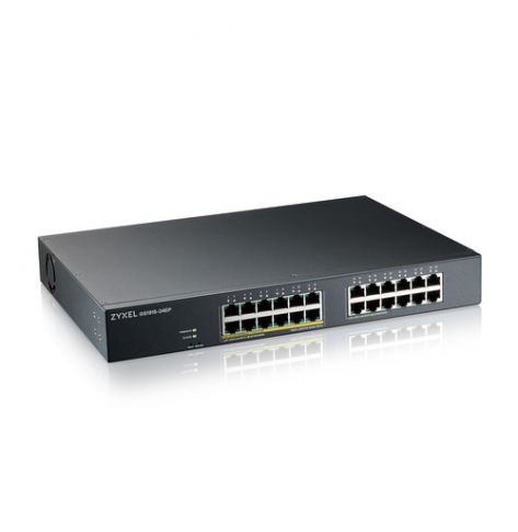 Switch ZYXEL GS1915-24EP 24-port GbE of it 12 Ports PoE+ 130 Watt 802.3at Smart NebulaFlex rackmount smart fan