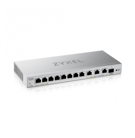 Switch ZYXEL XGS1250-12 v2 12-Port Gigabit webmanaged Desktop with 8 port 1G + 3-Port MultiGig 1 2.5 5 10G + 1-Port SFP+