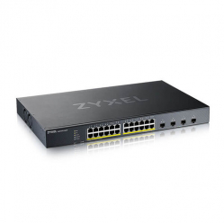 Switch ZYXEL XGS1935-28HP 28 Port Smart Managed PoE 24x Gigabit PoE and 4x10G SFP+ hybrid mode standalone or NebulaFlex Cloud 375W