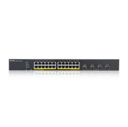 Switch ZYXEL XGS1935-28HP 28 Port Smart Managed PoE 24x Gigabit PoE and 4x10G SFP+ hybrid mode standalone or NebulaFlex Cloud 375W