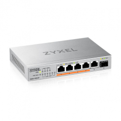 Switch ZYXEL XMG-105 5 Ports 2 5G + 1 SFP+ 4 ports 70W total PoE++ Desktop MultiGig unmanaged
