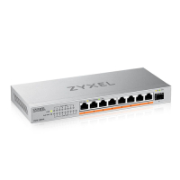 Switch ZYXEL XMG-108 8 Ports 2 5G + 1 SFP+ 8 ports 100W total PoE++ Desktop MultiGig unmanaged