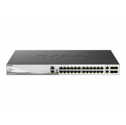 Switch D-LINK Layer 3 Stackable Managed Gigabit with 2 x 10GBASE-T Ports and 4 x 25G SFP28 Ports 24 x 100 1000 2500BASE-T
