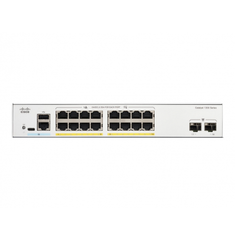 Switch CISCO Catalyst 1300 16-port GE Full PoE 2x1G SFP