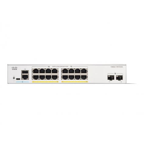 Switch CISCO Catalyst 1300 16-port GE PoE 2x1G SFP
