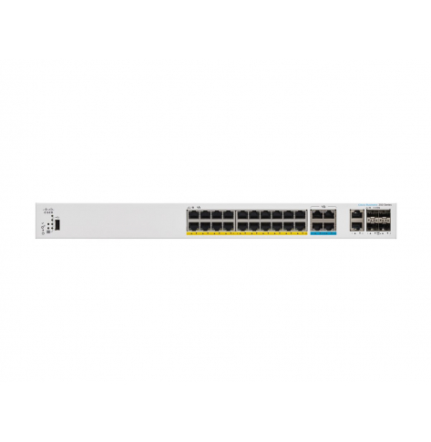 Switch CISCO Catalyst 1300 24-Port 8-Port 2.5GE + 16-Port 1GE PoE+ with 375W power budget 4 x 10G SFP+ Uplinks