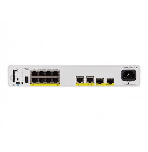 Switch CISCO Catalyst 9000 Compact 8 PORT POE+ 240W ESSENTIALS