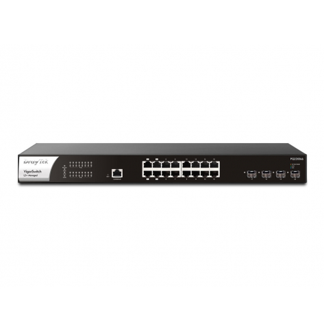 Switch DRAYTEK Vigor PQ2200xb L2+ Managed PoE+ 16x 2.5GbE RJ-45 PoE+ 4x 10GbE SFP+ 1x console port RJ-45