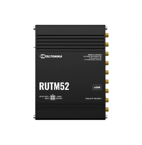 Router TELTONIKA NETWORKS RUTM52 DUAL SIM and eSIM 5G