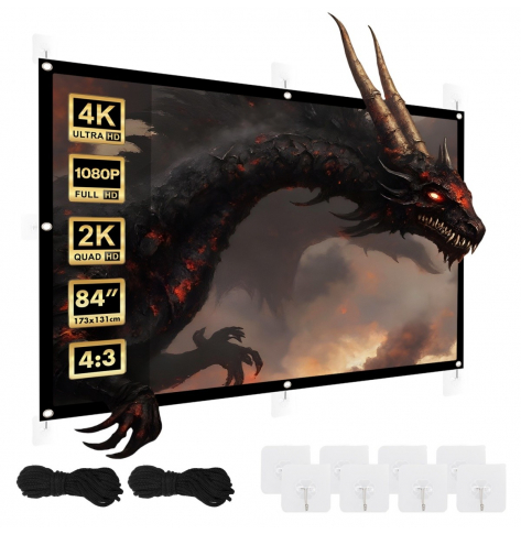 Ekran projekcyjny Maclean 84 cale 175x131cm, MC-166