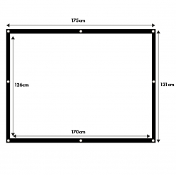 Ekran projekcyjny Maclean 84 cale 175x131cm, MC-166 