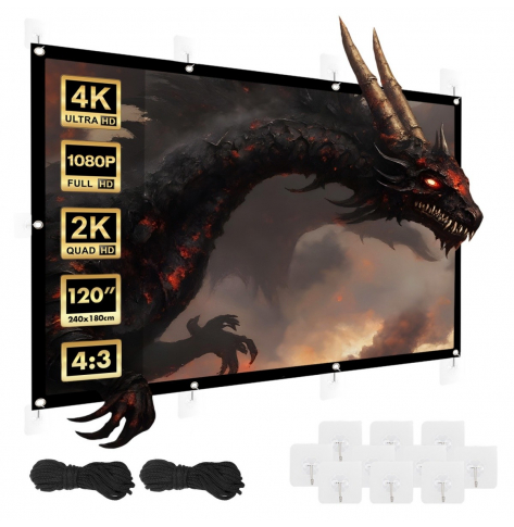 Ekran projekcyjny Maclean 120 cali , 4:3, MC-169