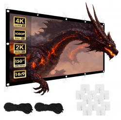 Ekran projekcyjny Maclean 150 cali 330x187cm, MC-167 