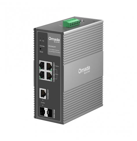 Switch TP-LINK IES206GPP Industrial Easy Managed Omada, 6 portów gigabitowych, w tym 3 portPoE+ i 
