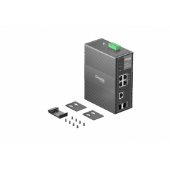 Switch TP-LINK IES206GPP Industrial Easy Managed Omada, 6 portów gigabitowych, w tym 3 portPoE+ i 