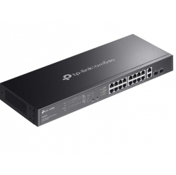 Switch TP-LINK Omada 20-Port GB Easy Managed Switch with 16-Port PoE+ 16× Gigabit PoE+ Ports, 2x Gigabit Non-PoE Ports, 2× Gigabit SFP Ports ES220GMP