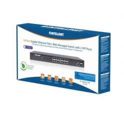 Switch Cudy zarządzalny 16x RJ45 PoE+/2 sloty SFP