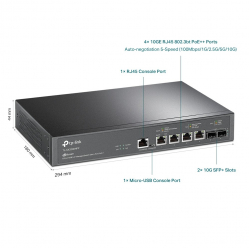 Switch TP-LINK SX3206HPP 6x10GE (4xPoE++) 