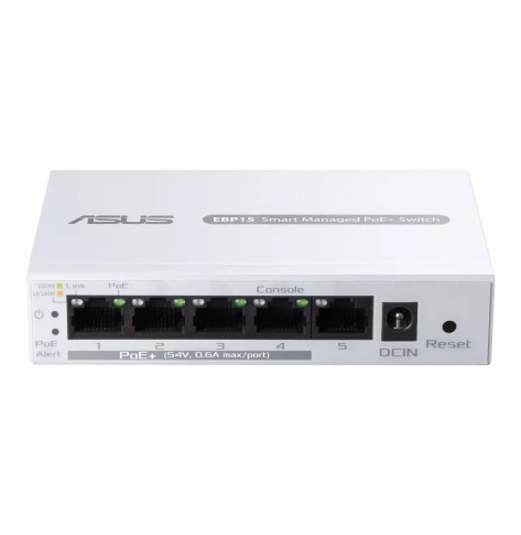 Switch Asus Smart EBP15 5xGE (4xPoE+ 60W)