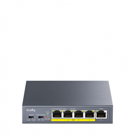 Switch Cudy GS105P 5-Port Gigabit PoE+ 36W