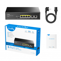 Switch Cudy GS1006P 6-Port Gigabit PoE+ Switch 65W 