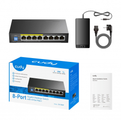 Switch Cudy GS1008P 8-Port Gigabit PoE+ Switch 60W 