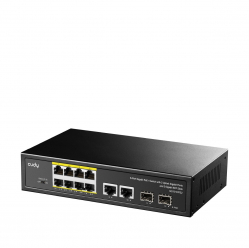 Switch Cudy GS1010P 8-Port Gigabit PoE+ Switch with 2 Gigabit Uplink ports and 2 Gigabit SFP slot 120W 