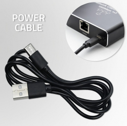 Qoltec Rozdzielacz splitter Ethernet mini SWITCH 1x4 RJ45 | 1000Mb/s | USB-C | Aluminium 