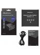 Qoltec Rozdzielacz splitter Ethernet mini SWITCH 1x4 RJ45 | 1000Mb/s | USB-C | Aluminium 