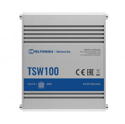 Switch Teltonika przemysłowy TSW100 4xPoE+, 5xGigabit