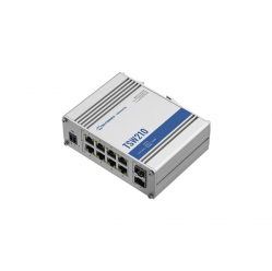 niezarządzalny TSW210 Switch 2xSFP 8xGbE DIN RAIL Back Panel 