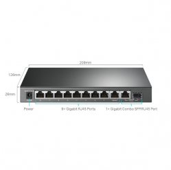 Switch TP-LINK Switch SG1210MPE Smart 8GE PoE+ 1GE 1SFP
