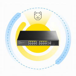 Switch Cudy FS1018PS1 16xFE PoE+ 200W 1xSFP 