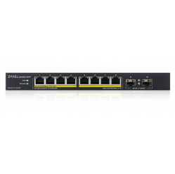 Switch Zyxel GS1100-10HP-EU0102F 120W PoE 8xGigabit 2xFiber Uplilk Switch 
