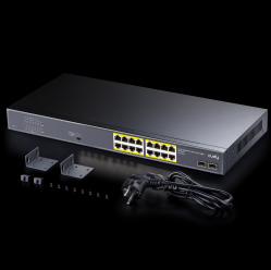 Switch Cudy GS1020PS2 16xGE PoE+ 200W 2xSFP 