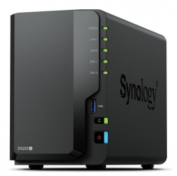 Synology Serwer NAS DS225+ 2x0HDD J4125 2GB DDR4 1xGbE 1x2,5GbE 3Y 