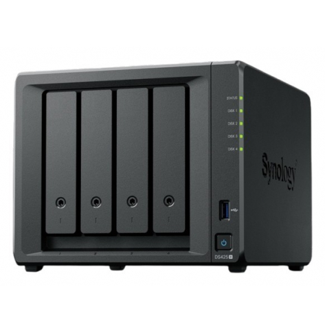 Synology Serwer NAS DS425+ 4x0HDD J4125 2GB DDR4 1x1GbE 1x2,5GbE 3Y