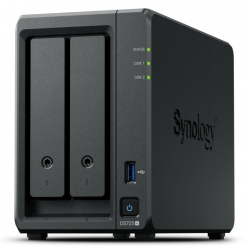 Synology Serwer DS725+ 2x0HDD 4GB DDR4 AMD R1600 1x1GbE 1x2,5Gbe 3Y 