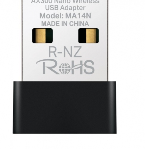 Karta sieciowa TP-LINK Mercusys AX300 NanoWi-Fi USB Adapter MA14N SPEED: 287 Mbps at 2.4 GHz