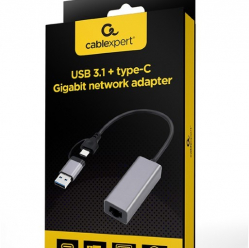 Karta sieciowa Gembird USB 3.1 USB-A/USB-C Gigabit